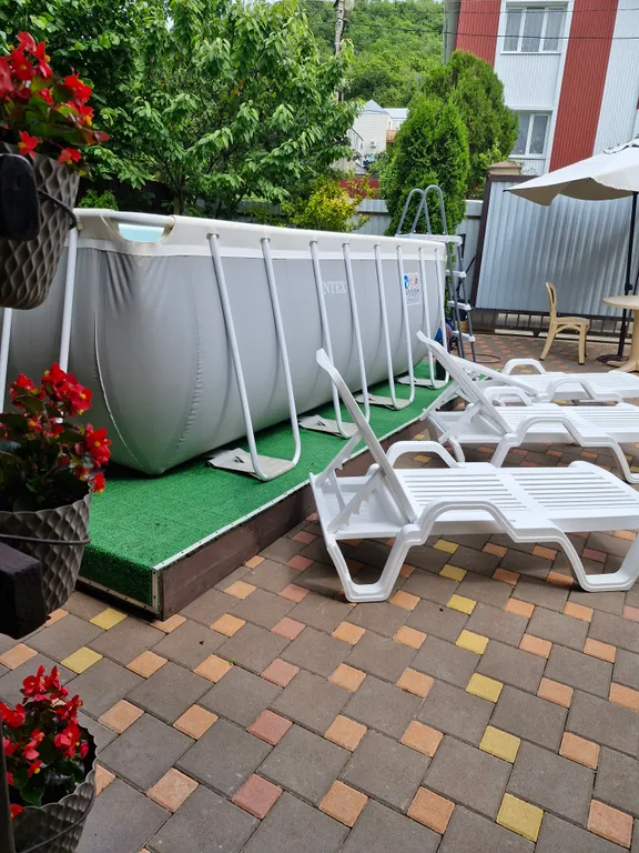 Семейная комната, с балкона вид на горы, с личным внешним санузлом