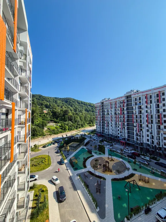 Студия в ЖК Летний с балконом и видом на лес