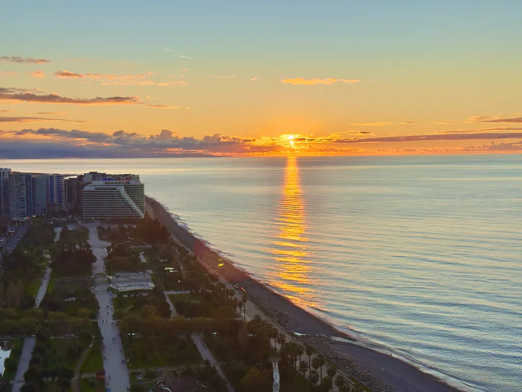Студия с видом на море и горы