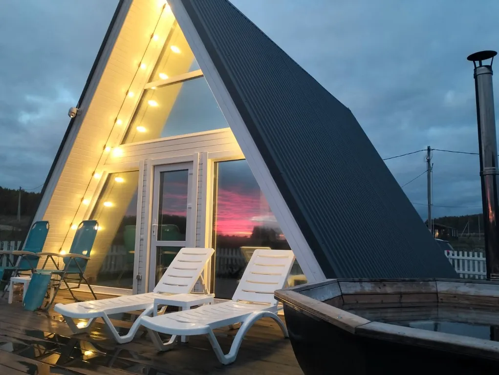 Дом с баней и чаном Просторы Грин