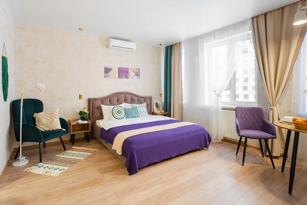 Квартира Квартира Студия Лаванда вблизи аэропорта Домодедово и трассы М4 — Сапроново