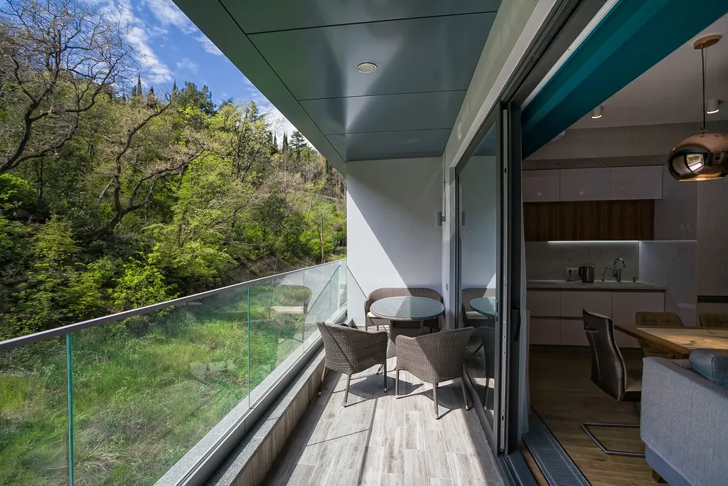 Студия с видом на бесконечную зелень