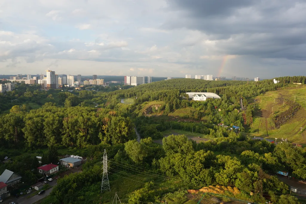 Комфортная студия с вдохновляющими видами на уральские горы