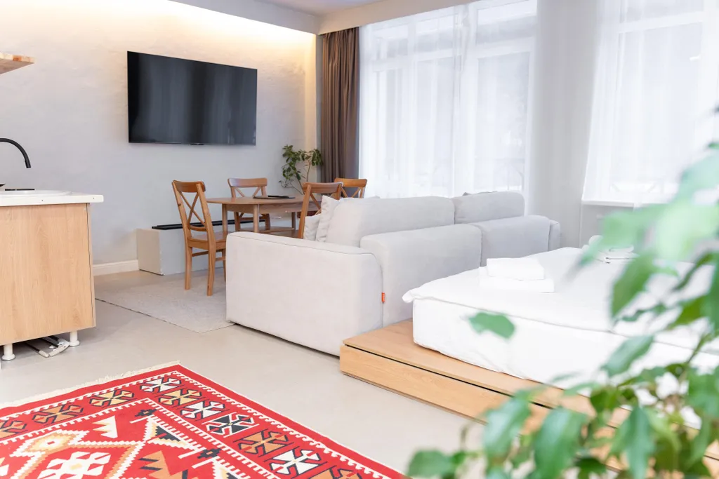 Уютные апартаменты в этно-стиле в новом отеле taukel