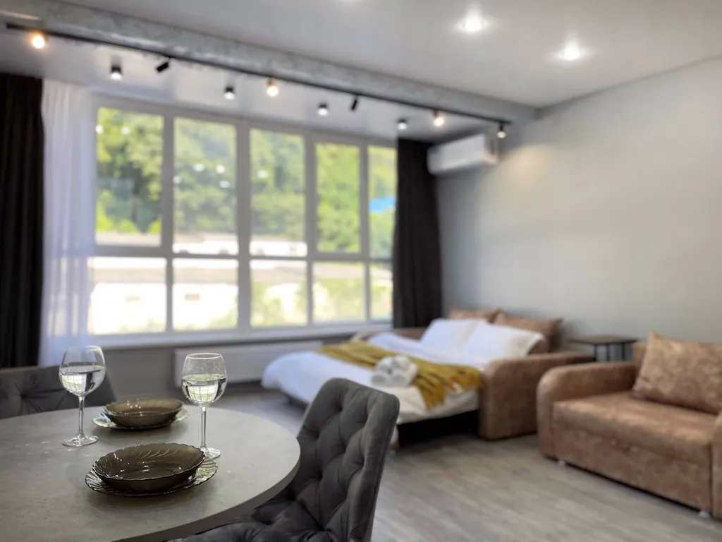 Студия с частичным видом на лес