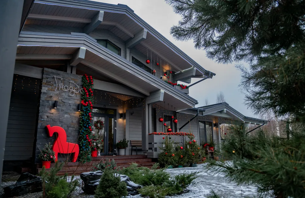 Шале Гнездо с бассейном и сауной