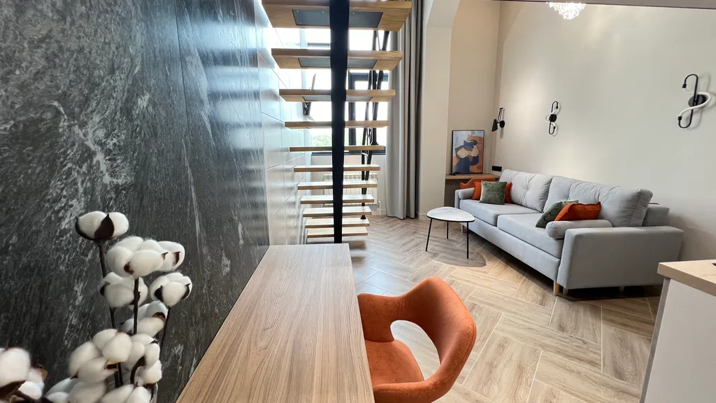 Квартира Квартира Студия в двух уровнях в историческом центре Типография Вахрамеева — Ярославль