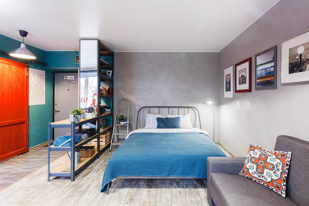 Студия Metro с оригинальным дизайном в стиле Loft