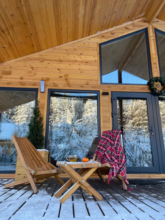 Уютный дом у леса с баней и чаном