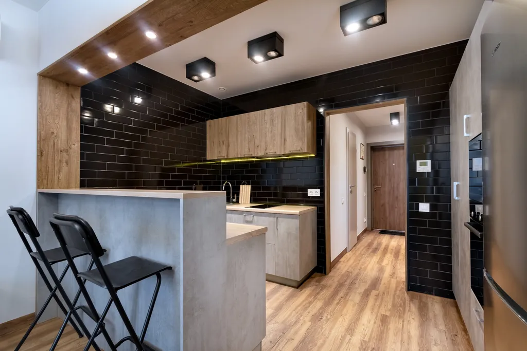 Просторный апартамент с кухней в центре города