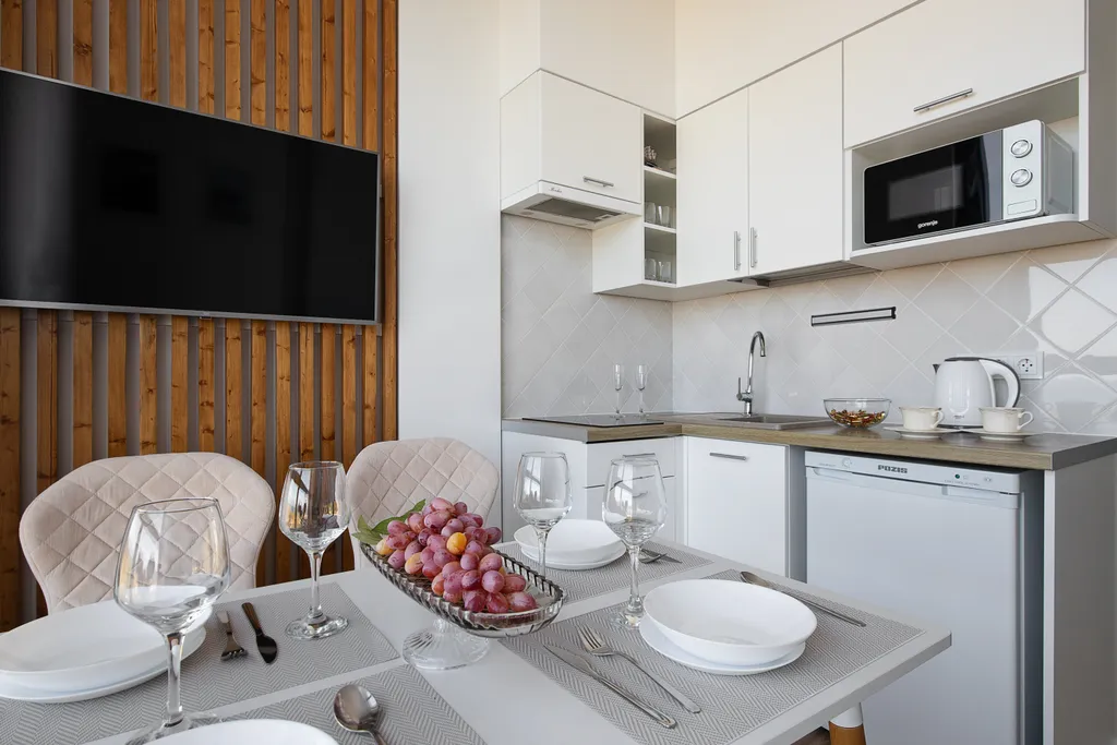 Студия с видом на море на 10 этаже в комплексе Кристалл Балтик-СПА