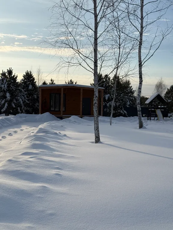 Уютный дом с чаном на опушке леса