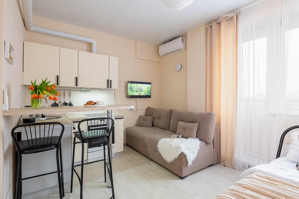 Квартира Студия рядом с центром и метро, с кондиционером — аренда посуточно в Новосибирск