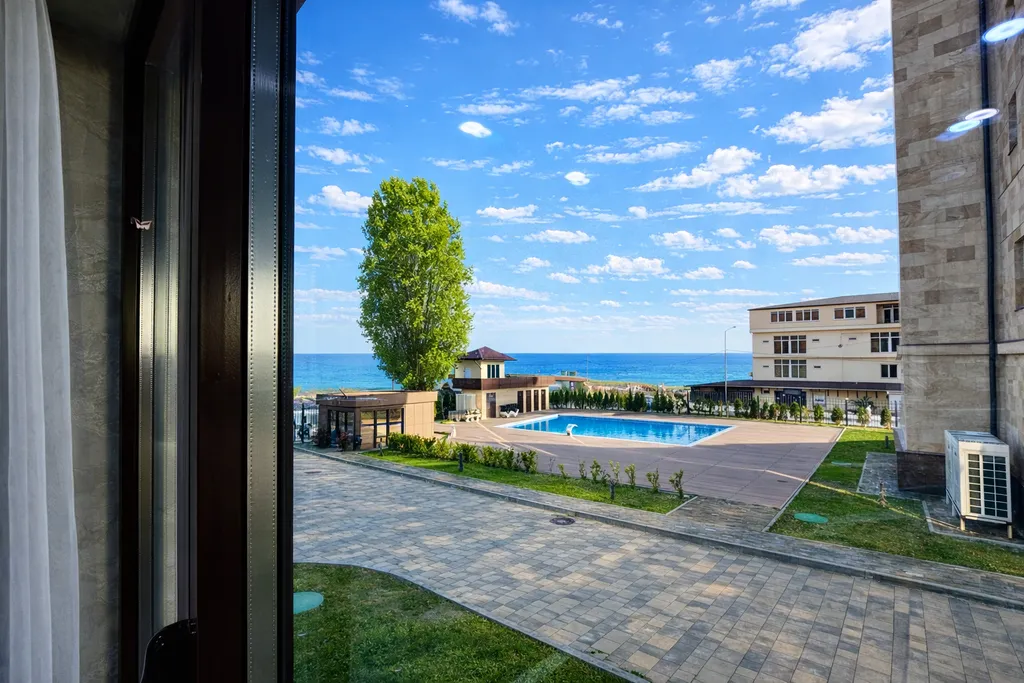 Квартира Квартира Стандарт с видом на море и бассейн — Лазаревское