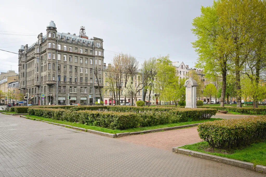 Квартира Элегантная однокомнатная квартира с видом на сад — Санкт-Петербург