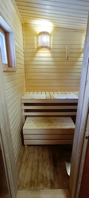 Новый гостевой дом и баня у Горного парка