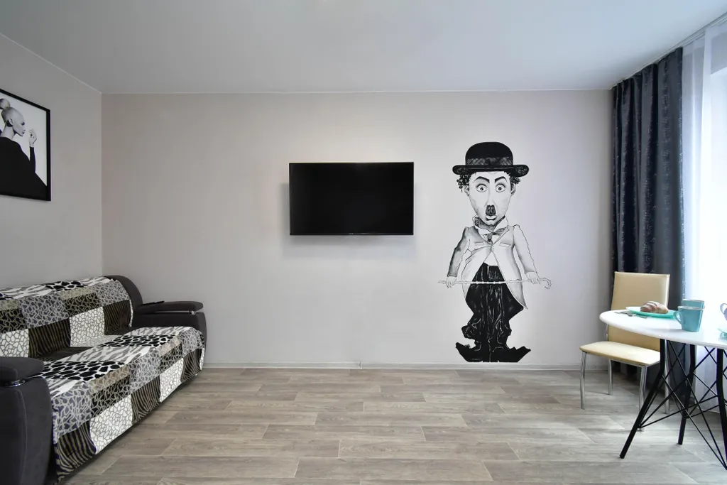 Квартира 1-к. квартира Чарли Чаплин Видовая квартира рядом с планетой — Красноярск