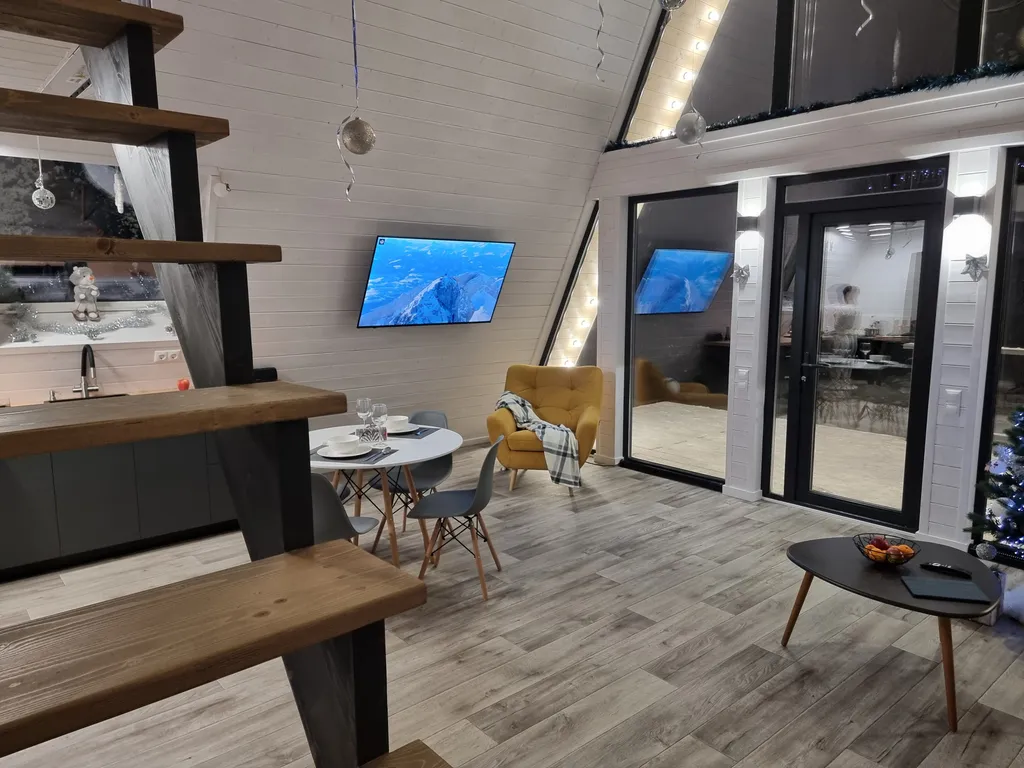 Коттедж Коттедж А-фрейм на берегу Можайского водохранилища — Можайск