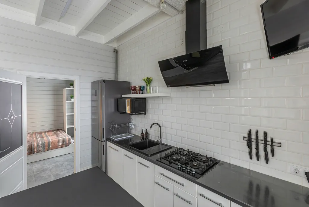 Коттедж Солнесная гора-Сяпся с сауной, 3 спальнями и видом на озеро