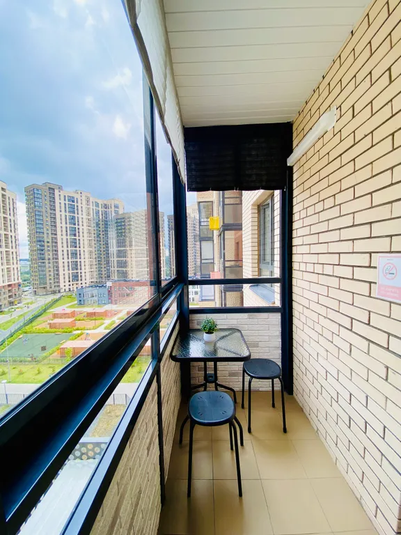 Новая студия с балконом около Москвы недалеко от Шереметьево