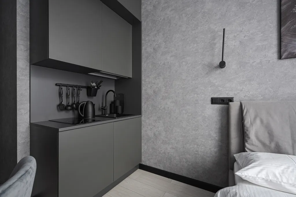 Квартира Квартира Студия в ЖК Park Side в монохромном стиле №1 — Санкт-Петербург