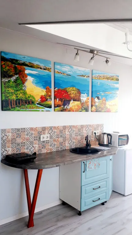 Квартира Квартира Студия с видом на море и горы с балконом — Геленджик