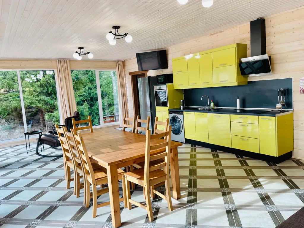 Одноэтажный дом с 2 спальнями, сауной и видом за Выборгский залив