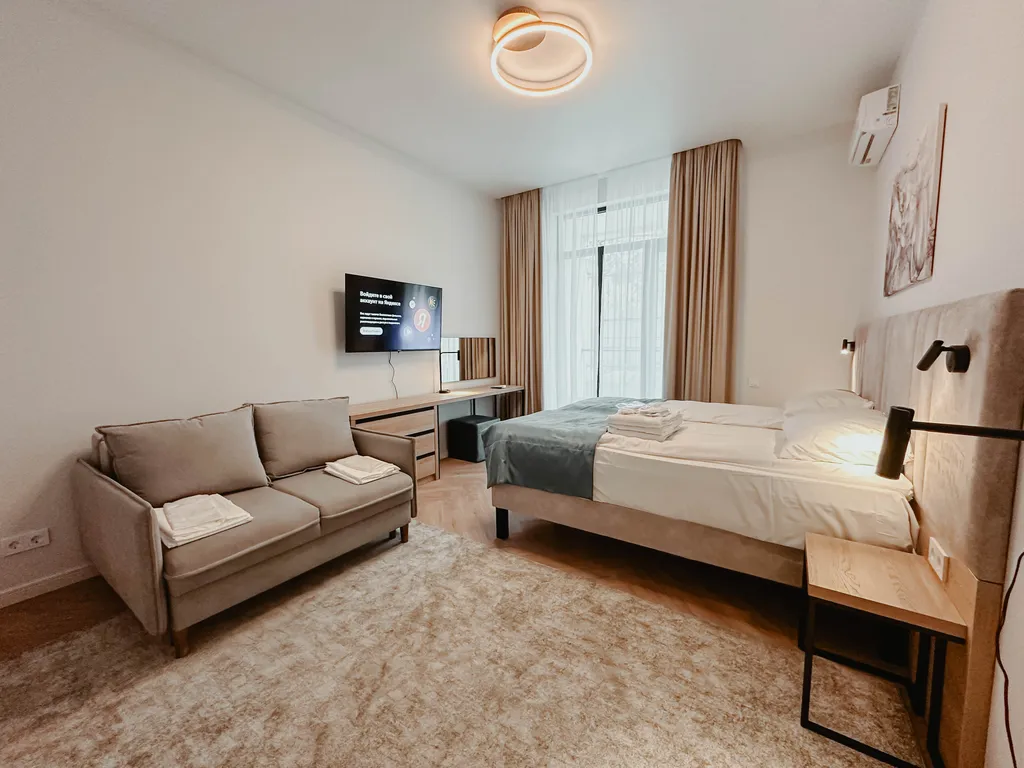 Квартира Комфортабельные апартаменты с подогреваемым бассейном — Анапа