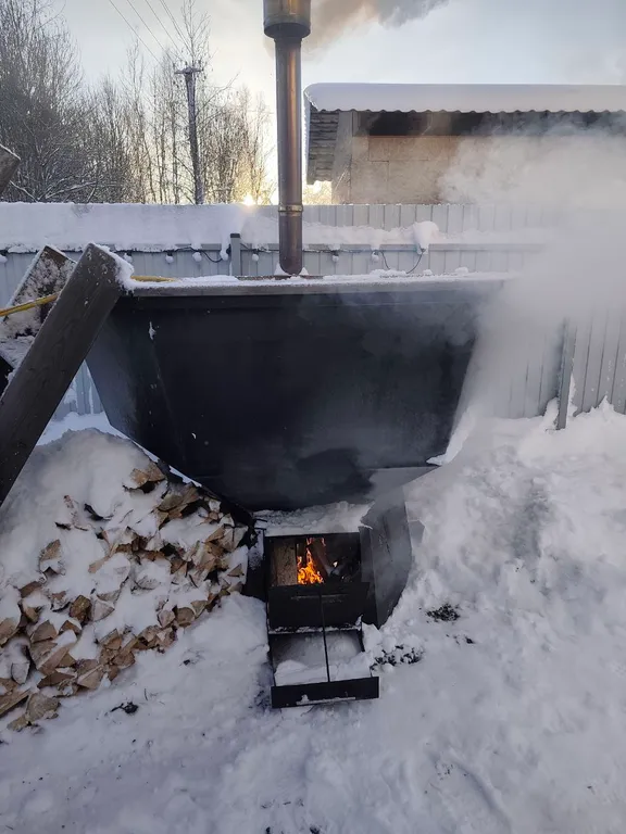 Коттедж Коттедж Шалаш с русской баней и банным чаном — Снегиревка