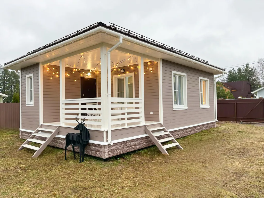 Коттедж Сканди дом с фотозонами и сауной у залива — Санкт-Петербург