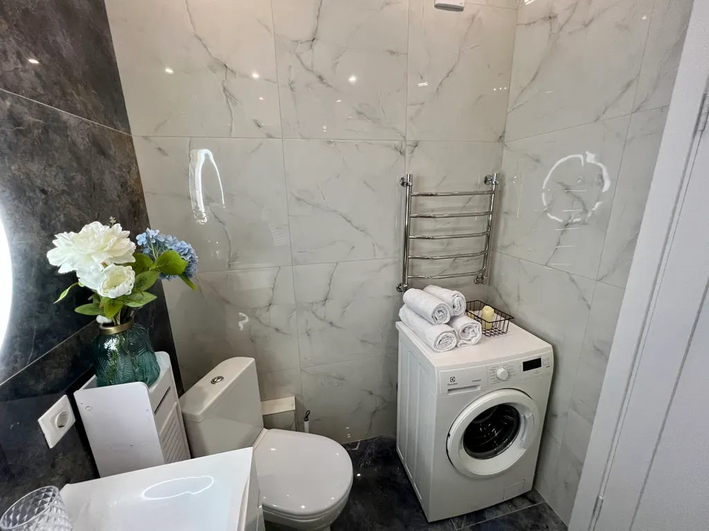 Элегантная квартира в ЖК Российский рядом со сквером и фонтаном