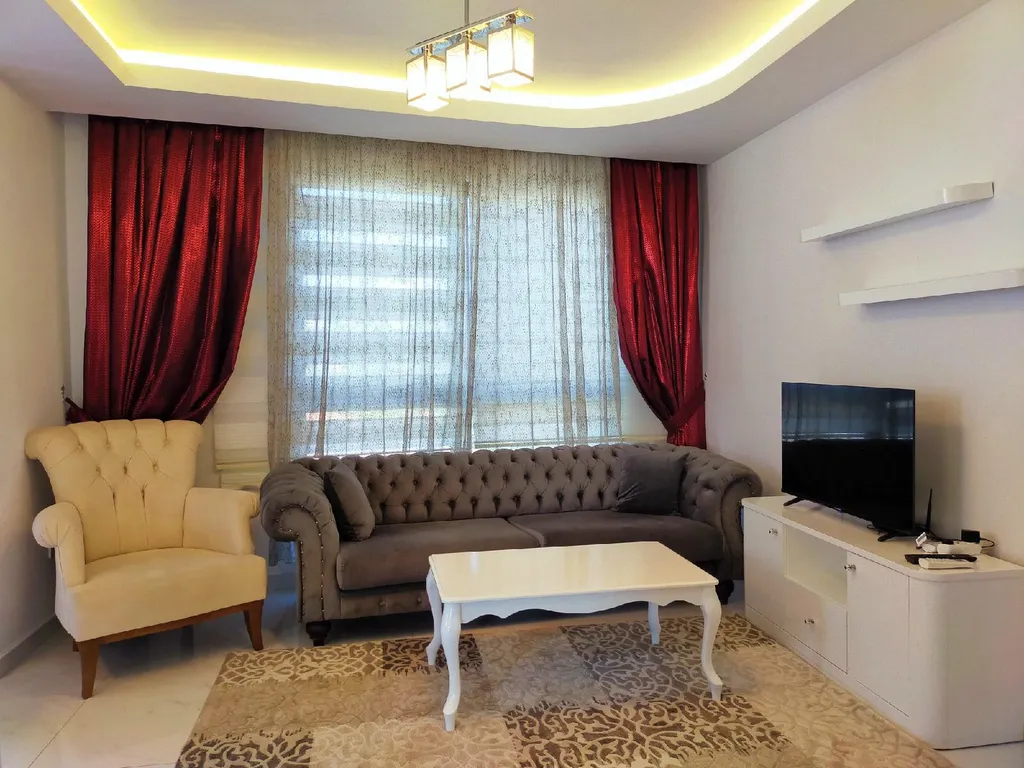 Двухкомнатная квартира в Алании, комплекс с аквапарком