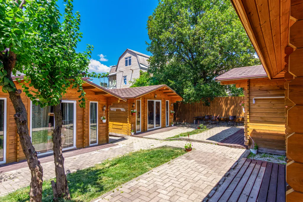 Современный деревянный дом из бруса