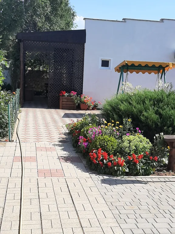 Уютная комната с кухней и беседкой  в частном доме