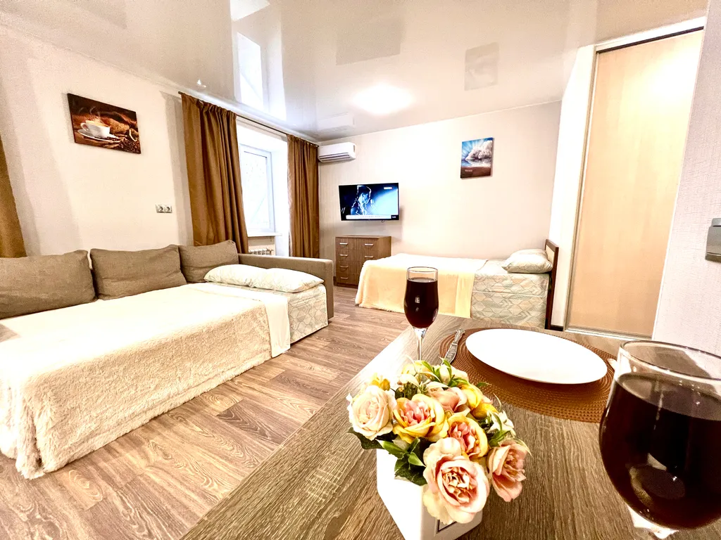 Квартира Квартира Уютная студия в ЖК Изумрудный — Самара