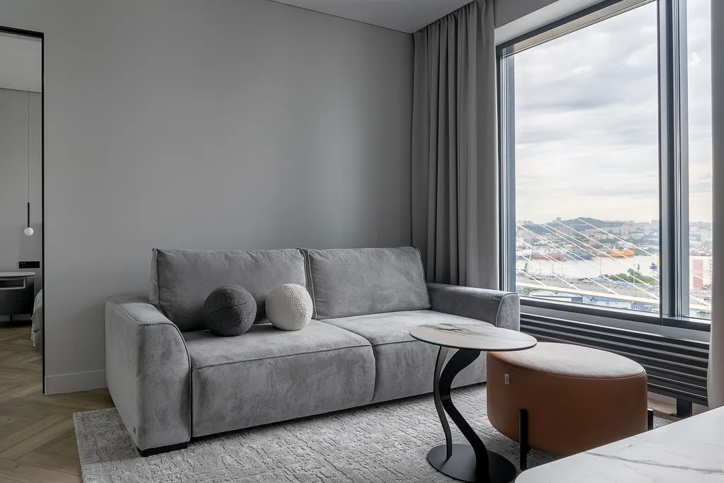 Новый панорамный апартамент с видом на море и Золотой Мост