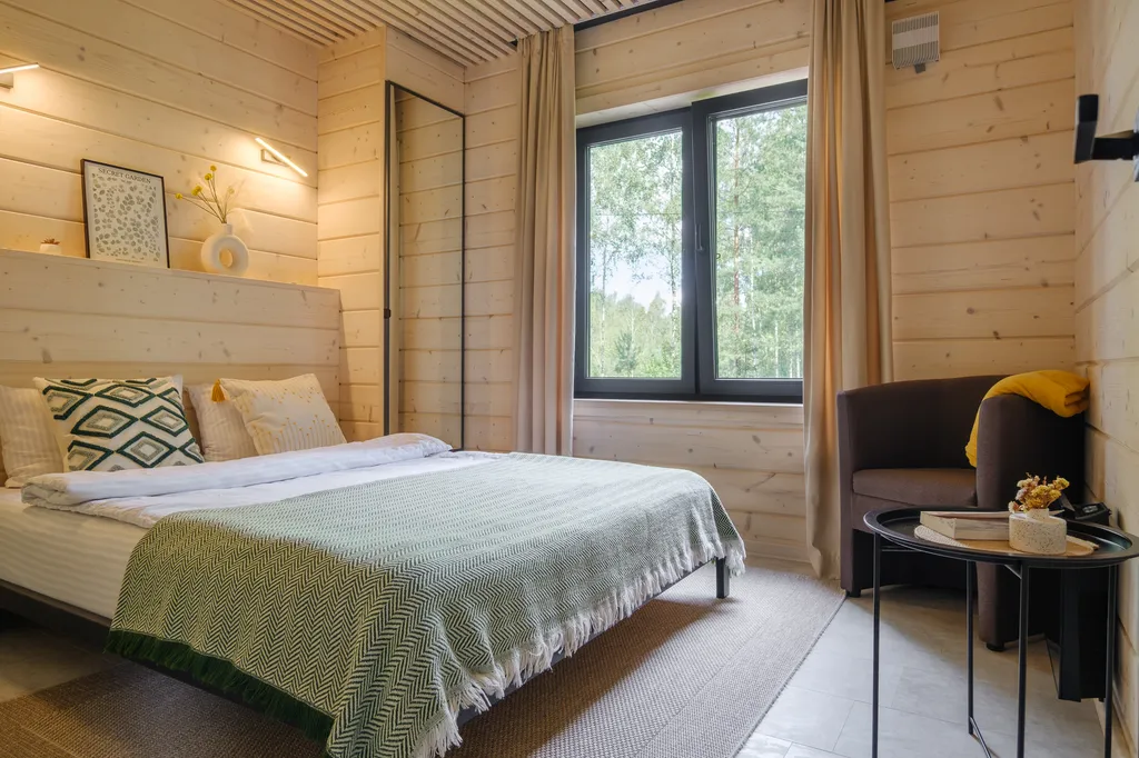 Эстетичное шале в лесу с безлимитом на баню и купель