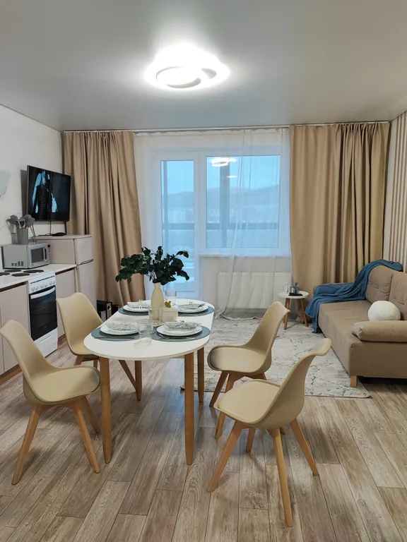 Уютная квартира с новым ремонтом и потрясающим видом