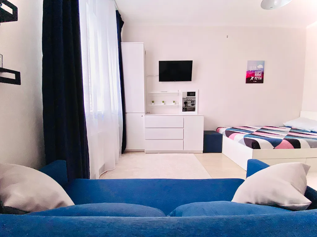 Новая студия с балконом около Москвы недалеко от Шереметьево