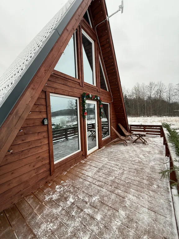 Загородный дом с баней и чаном