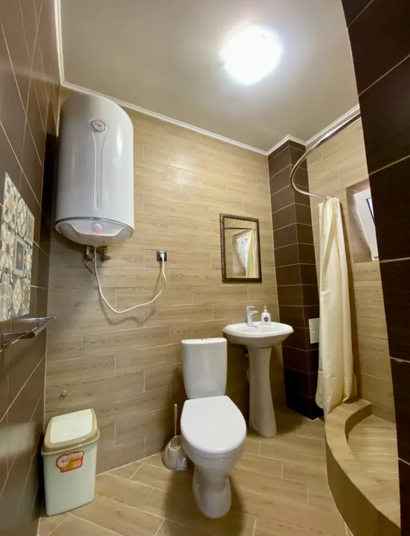 Семейная студия с террасой 1 этаж