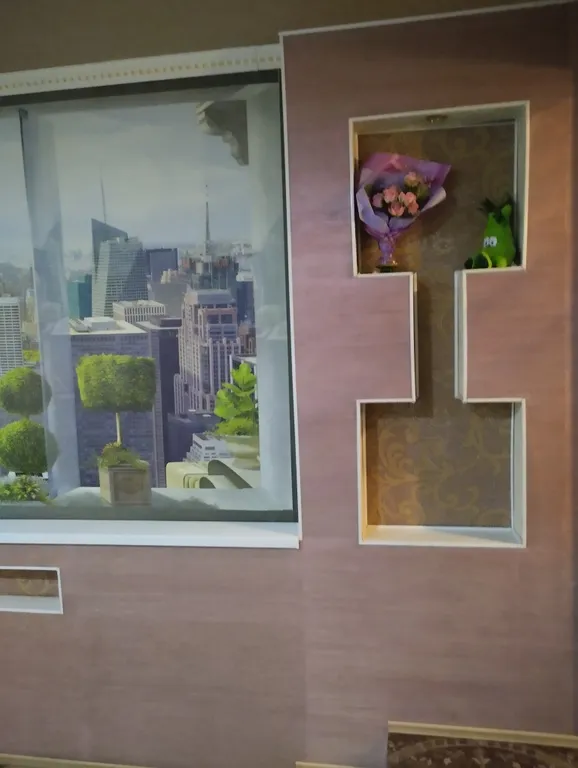 Студия с панорамой реки Волга