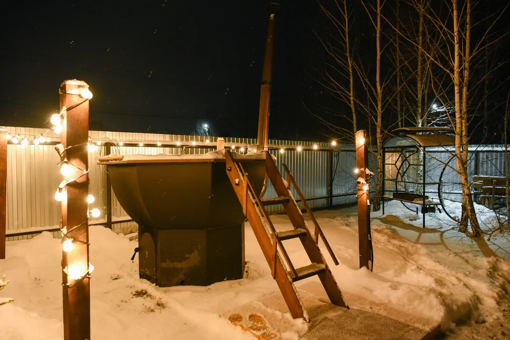 Уютный дом с баней и чаном