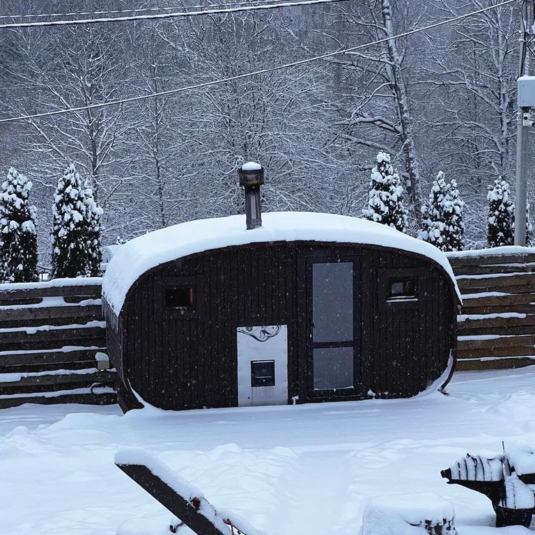 Афрейм (дом-шалаш) ОСЕНЬ с баней