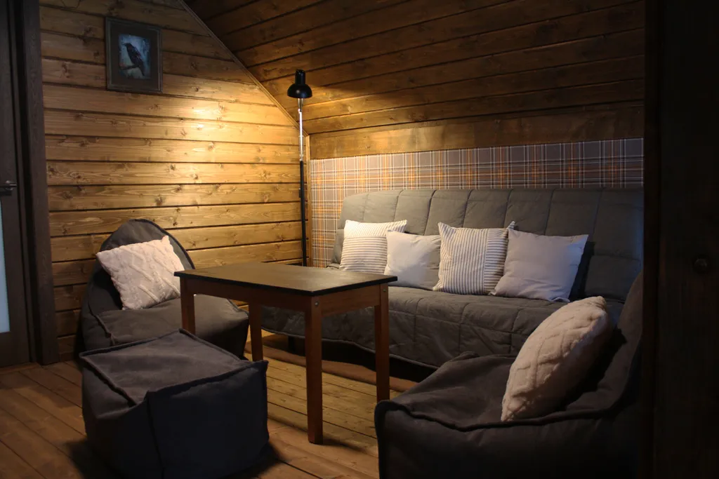 Шале с сауной на берегу реки