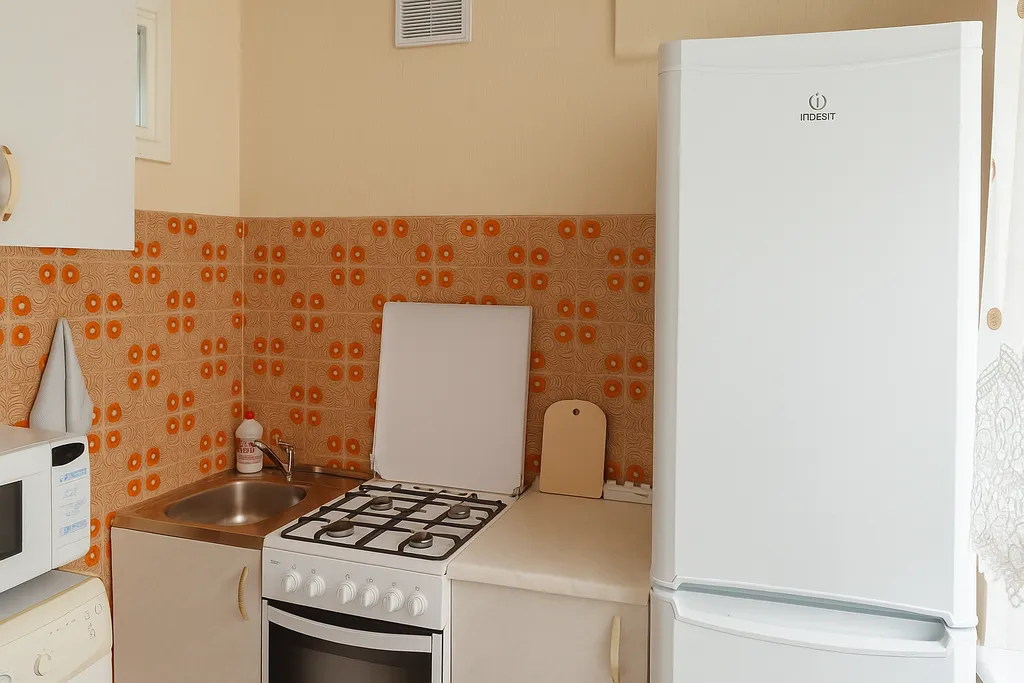 Квартира для рабочих поездок с балконом