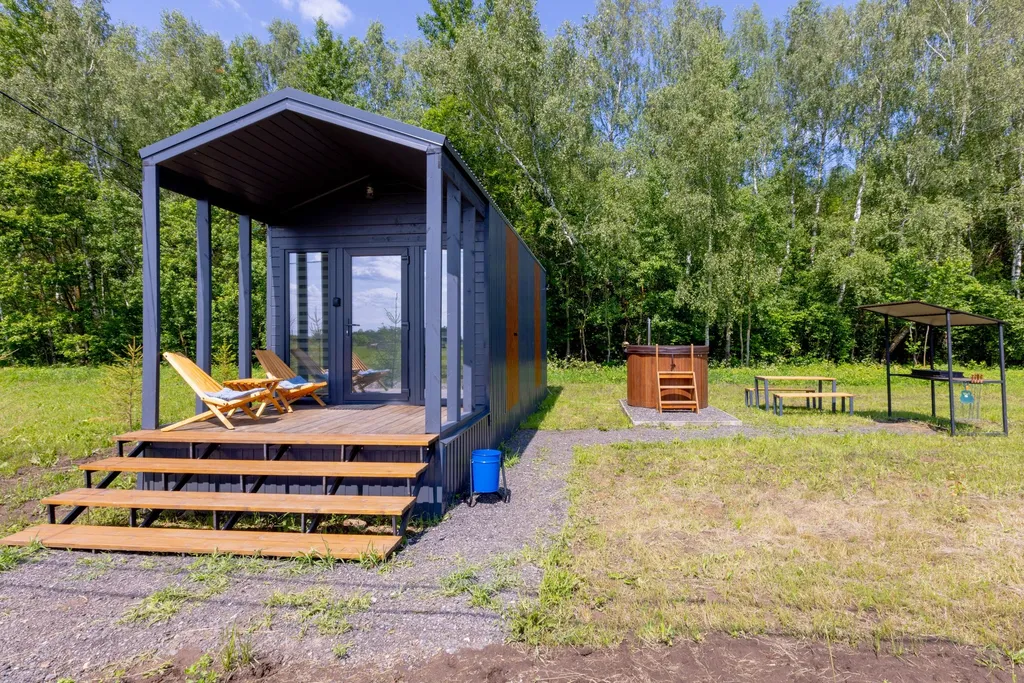 Дом у леса с бочкой Фурако