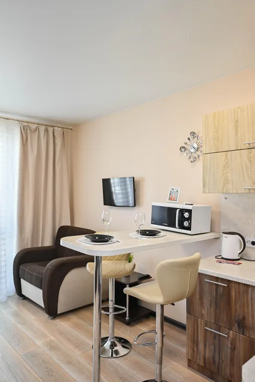 Квартира Квартира Комфортная студия в центре Взлетки с прекрасным видом — Красноярск