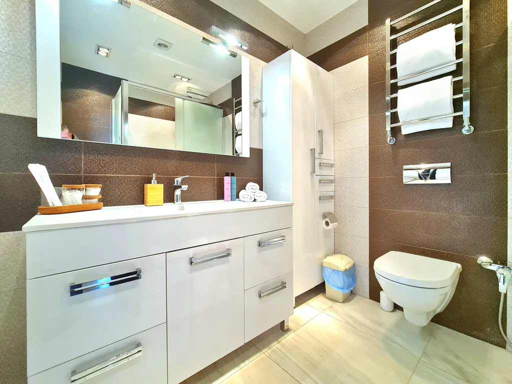 Студия с видом на горы, море и олимпийские объекты