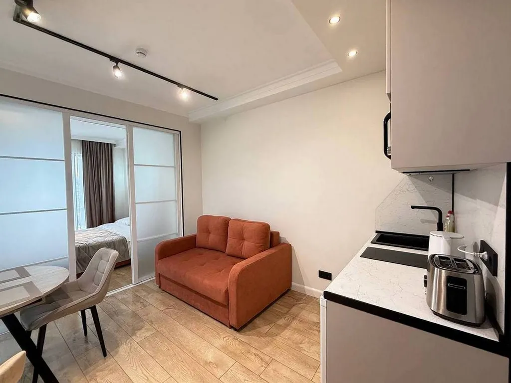 Студия на первой береговой с большой террасой и крутым видом на море